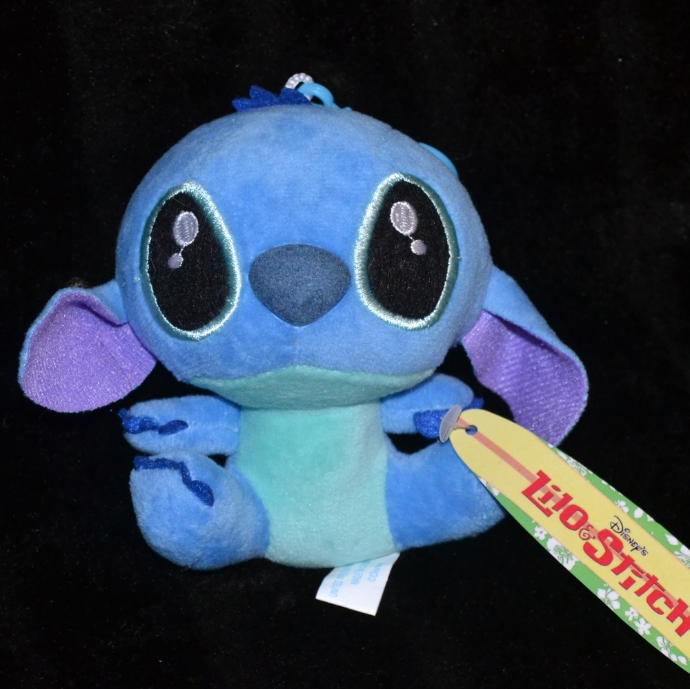 NWT Stitch Soft Plush Keychain